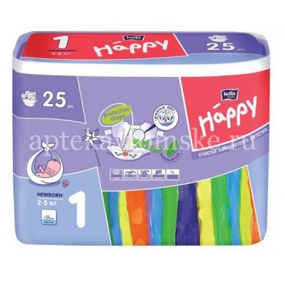 Подгузники Белла (BELLA) BABY HAPPY newborn (2-5кг) №25 (TZMO S.A./Польша)