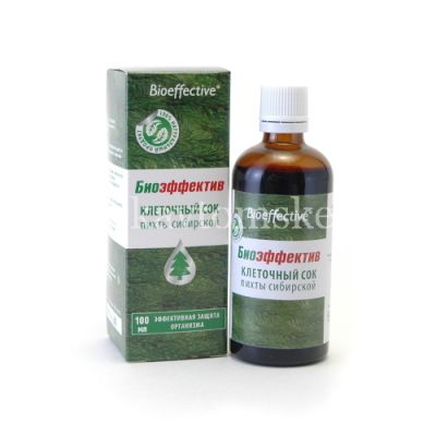 Сок Пихты Сибирской Клеточный биоэффектив (концентрат д/безалког. напитков) 100мл