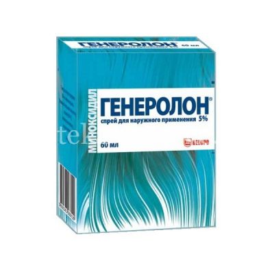 Генеролон спрей д/наруж. прим. 5% 60мл (Industrial Farmaceutica Cantabria S.A./Испания/Belupo/Хорватия)
