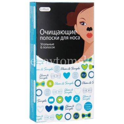 Полоски CETTUA очищ. д/носа с древ. углем №6 (Kovas Co./Корея)