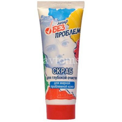 Скраб ЛИЦО БЕЗ ПРОБЛЕМ д/глуб. очистки жирн. и проблемн. кожи 75мл (Ф-48) (Флоресан/Россия)