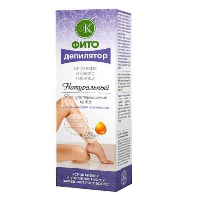 Фитодепилятор Натуральный алоэ вера и масло лаванды д/чувств. кожи увлаж 100мл (Фитокосметик/Россия)