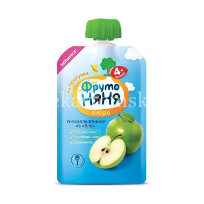 Пюре ФРУТОНЯНЯ яблоко 90г (Прогресс/Россия)