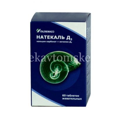 Натекаль Д3 таб. жев. №60 (Italfarmaco/Италия)