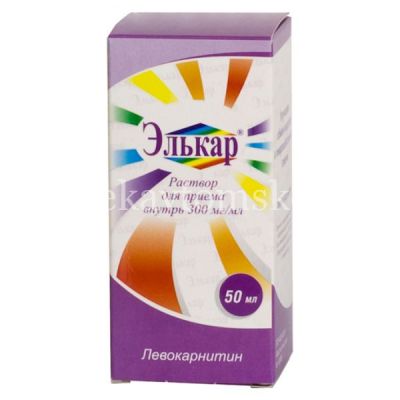 Элькар фл.(р-р д/приема внутрь) 300мг/мл 50мл (Пик-фарма ПРО/Россия)