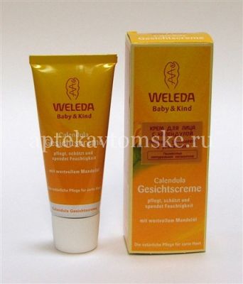 Крем детский Веледа д/лица с календулой 50мл (Weleda/Германия)