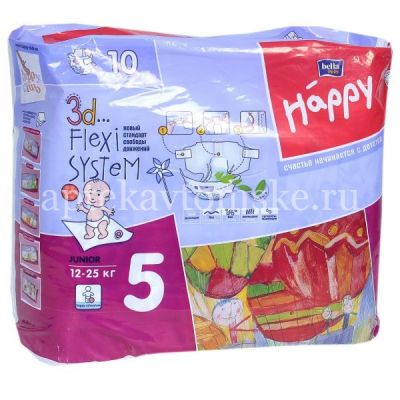 Подгузники Белла (BELLA) BABY HAPPY Junior (12-25кг) №10 (TZMO S.A./Польша)