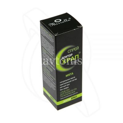Доктор ХрапЭкс спрей 60мл (мята) (Мирролла/Россия)