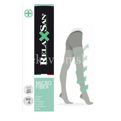 Колготы COLLANT Relaxsan с микрофиброй 140den разм. 5 (черн.) (Calze/Италия)