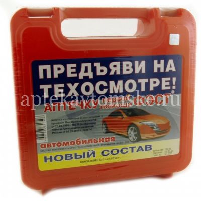 Аптечка автомобильн. первой помощи МУССОН (нового образца) футляр (Фэст/Россия)