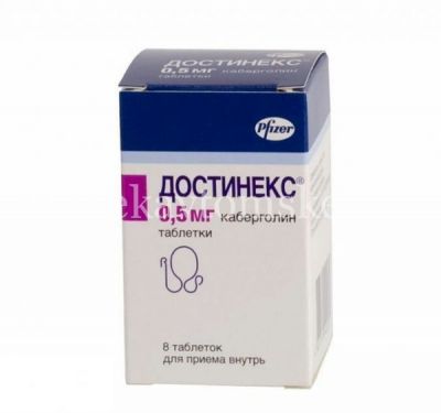 Достинекс таб. 500мкг №8 (Pfizer Italia S.r.l./Италия)